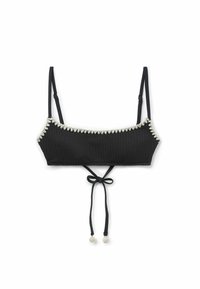 BICOLOR - Bikini pezzo sopra - black