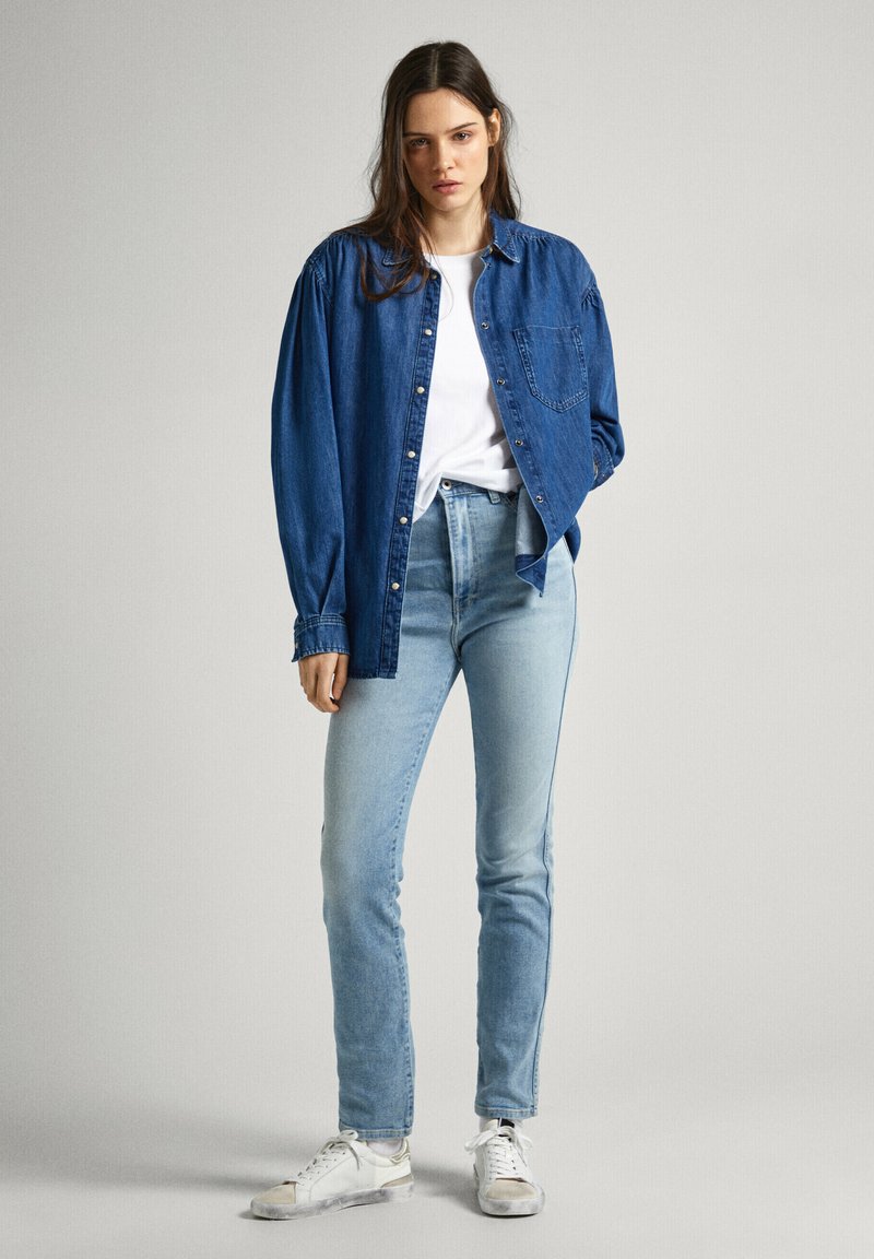 Pepe Jeans Slim fit jeans blauw denim/bluedenim