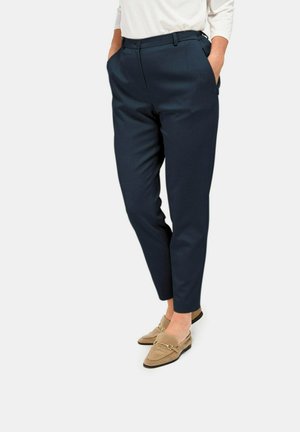 ANNA MIT STRUKTUR - Trousers - dark blue