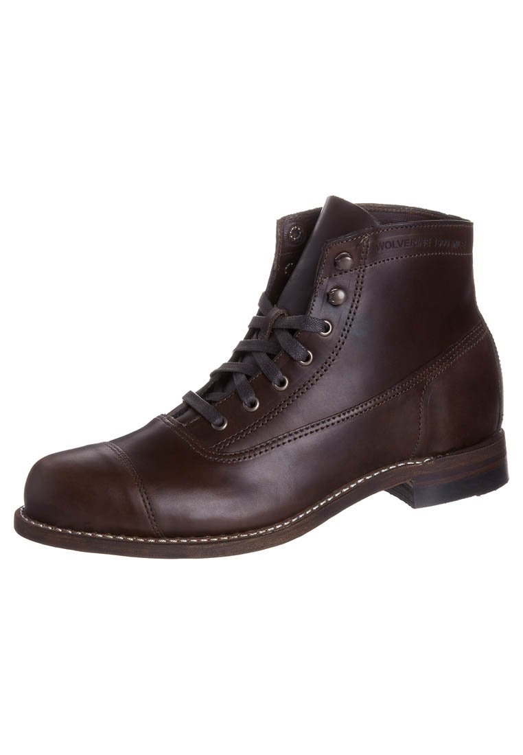 Wolverine 1000 Mile ROCKFORD - Lace-up ankle boots - brown/dark brown