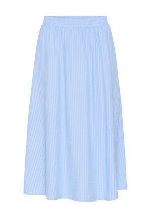 Kaffe, KAFLOOR SKIRT - Jupe trapèze - light blue white stripe