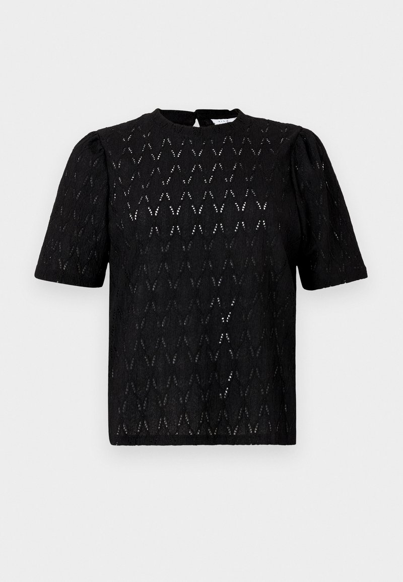 Vila T-shirt print zwart