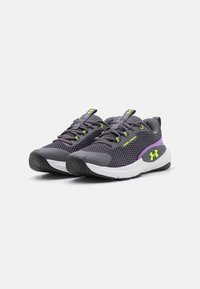 Under Armour DYNAMIC SELECT - Training shoe - castlerock/provence purple/high-vis yellow