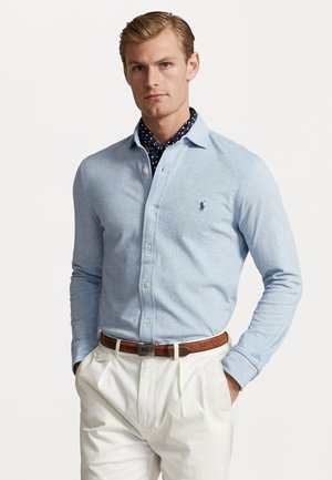 JACQUARD TEXTURED MESH SHIRT - Skjorta - isle heather