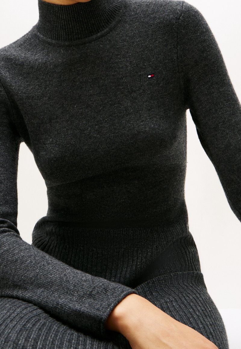 Tommy Hilfiger Jumper dress - mottled dark grey