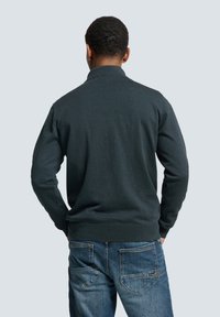 NO EXCESS TIMELESS BASICS HALF-ZIP - Strickpullover - dark blue