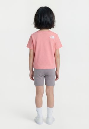 KID BUBBLE LOGO REGULAR GRAPHIC UNISEX SET - Short - coral crush/transcendent grey