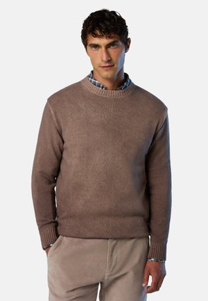 FADED CREW NECK - Maglione - taupe grey