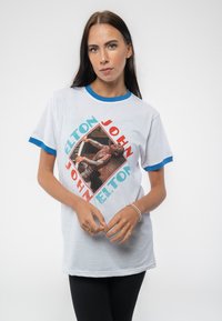 Paradiso Clothing ELTON JOHN PIANO DIAMOND RINGER - Print T-shirt - white