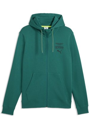 ASTON MARTIN ARAMCO F1 TEAM ESSENTIALS HOODIE - Sudadera con cremallera - green lux