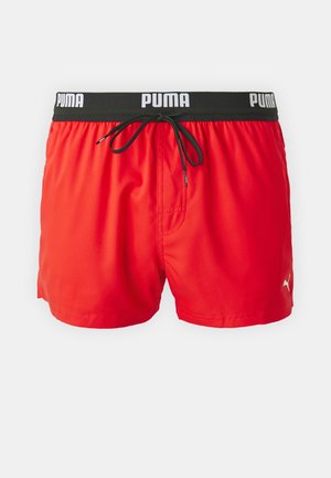 Puma SWIM MEN LOGO LENGTH - Badeshorts - red