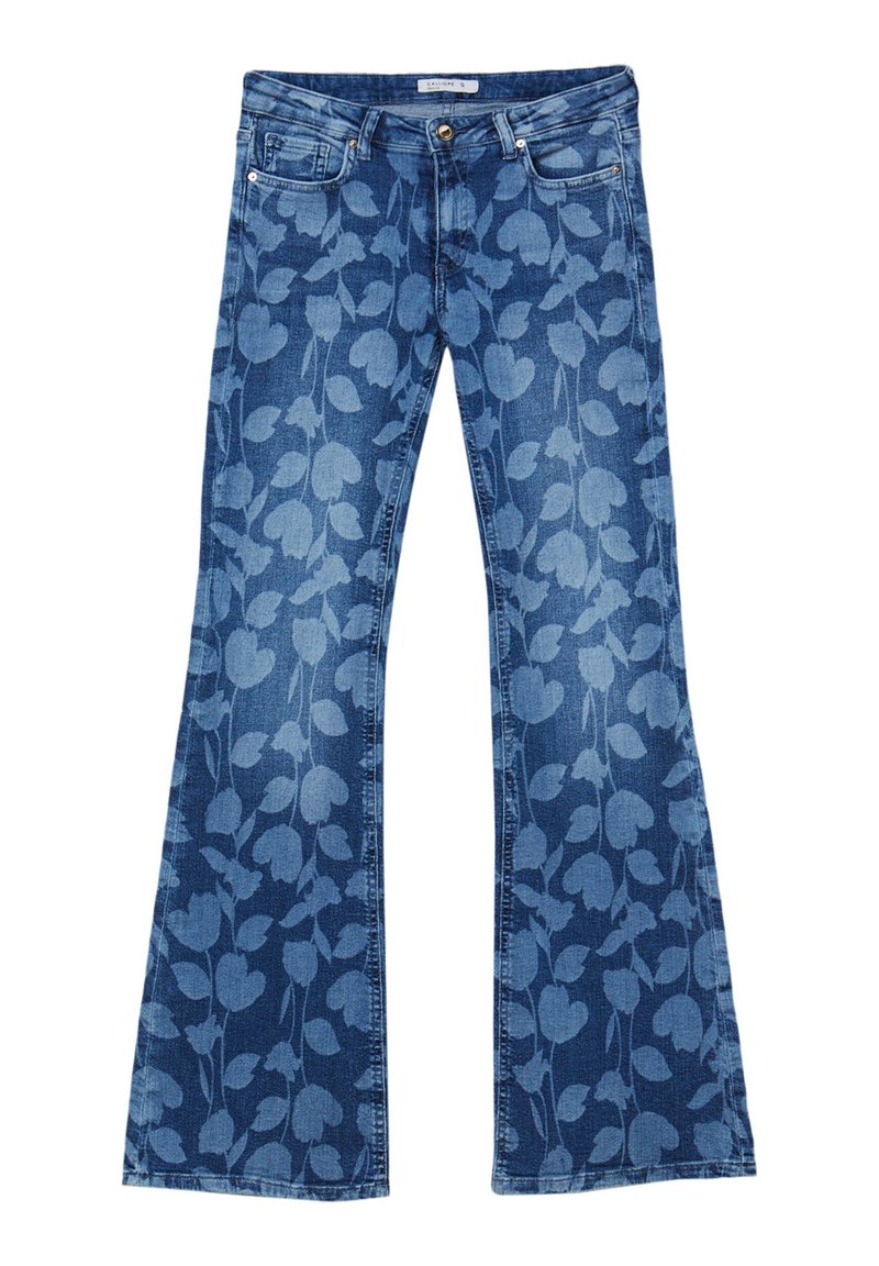Calliope FIORI Jeans a zampa blu/blu denim