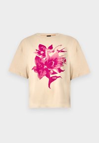 BOYFRIEND - Apdrukāts T-krekls - open beige