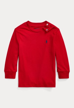COTTON JERSEY LONG SLEEVE T SHIRT - Long sleeved top - red