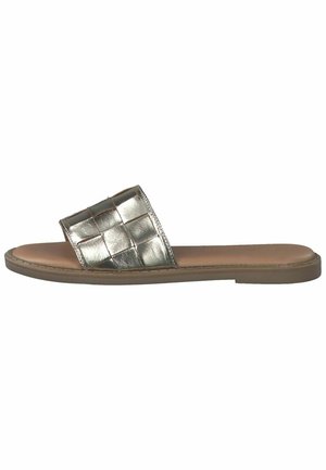 Pantolette flach - platinum