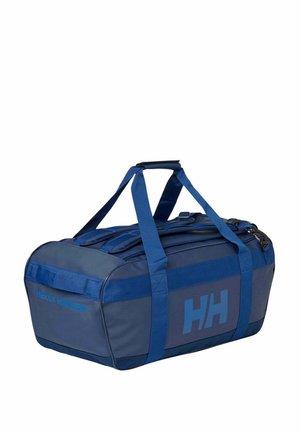 Marine duffelbag met dubbele handgrepen en schouderriem, met een groot HH-logo en duurzame stof met gestructureerde accenten.