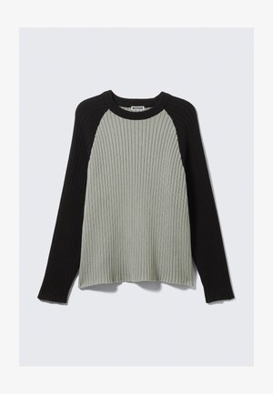 Weekday BOXY SWEATER - Strickpullover - grey medium dusty