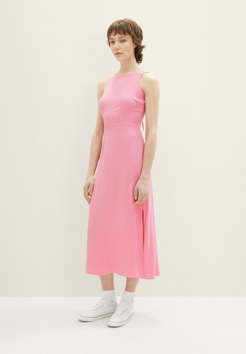TOM TAILOR DENIM MIT CUT OUTS - Day dress - fresh pink/pink - Zalando