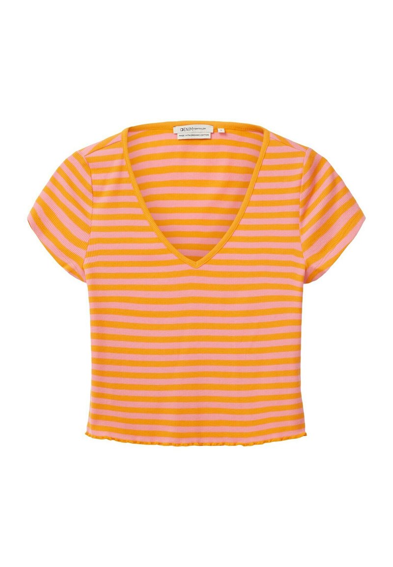 Tom Tailor Denim T-shirt print oranje