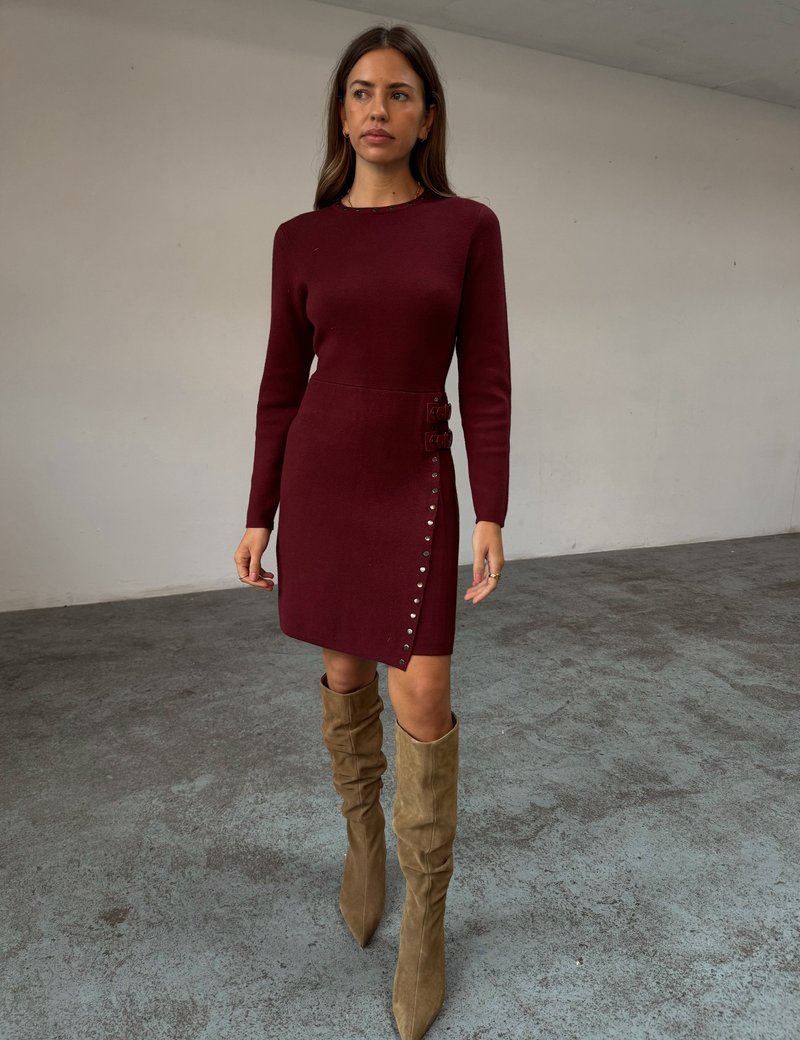 Never Fully Dressed SAMMIE DRESS - Jumper dress - burgundy/bordeaux -  Zalando.co.uk