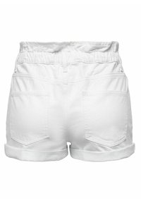 ONLY ONLCUBA LIFE PAPERBAG DNM NOOS - Shorts vaqueros - white