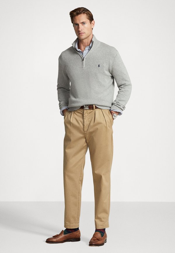 COTTON QUARTER ZIP SWEATER - Jumper - andover heather4