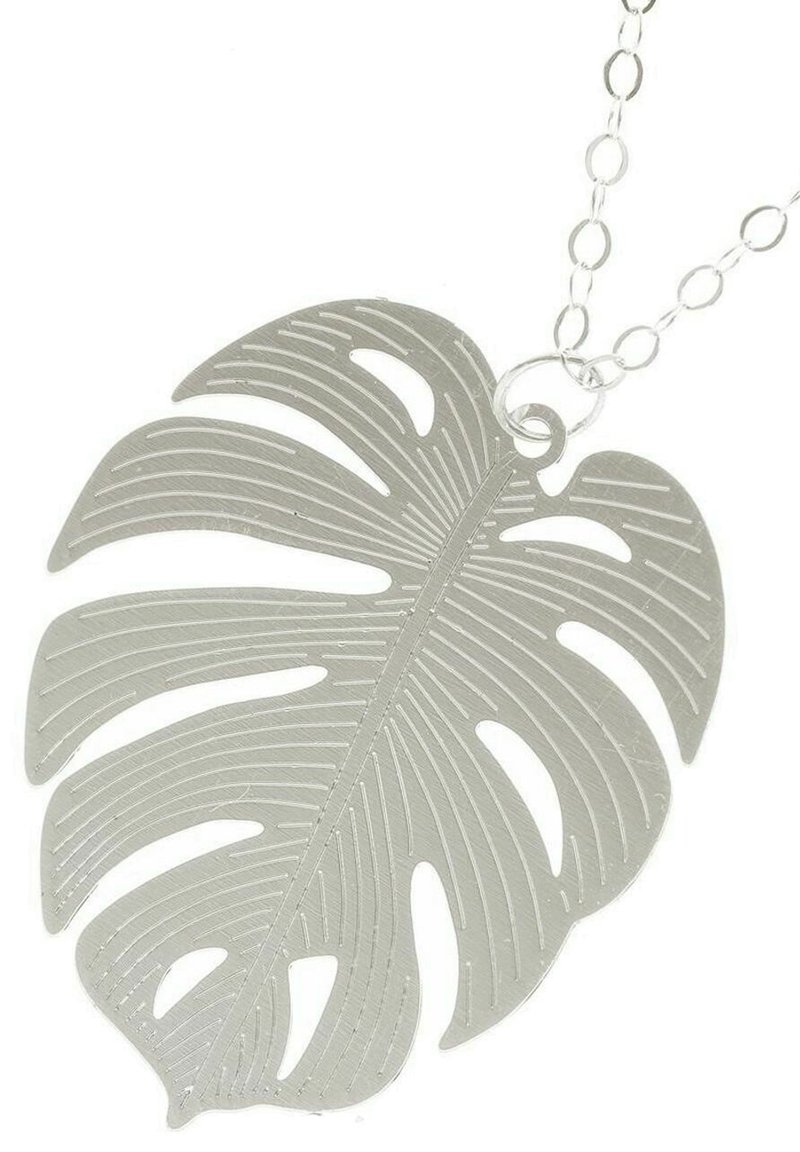 Gemshine MIT MONSTERA TROPISCHES BLATT ANHNGER IN H - Halskette -  silberfarben - Zalando