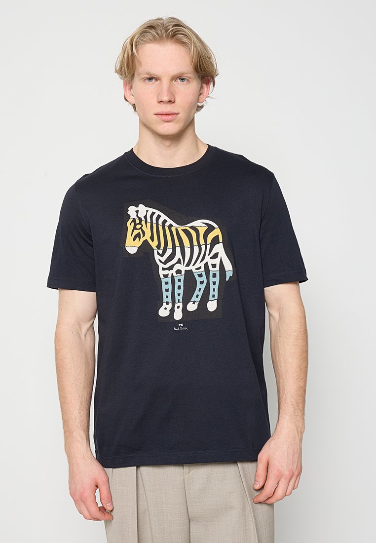 PS Paul Smith T-shirt print blauw