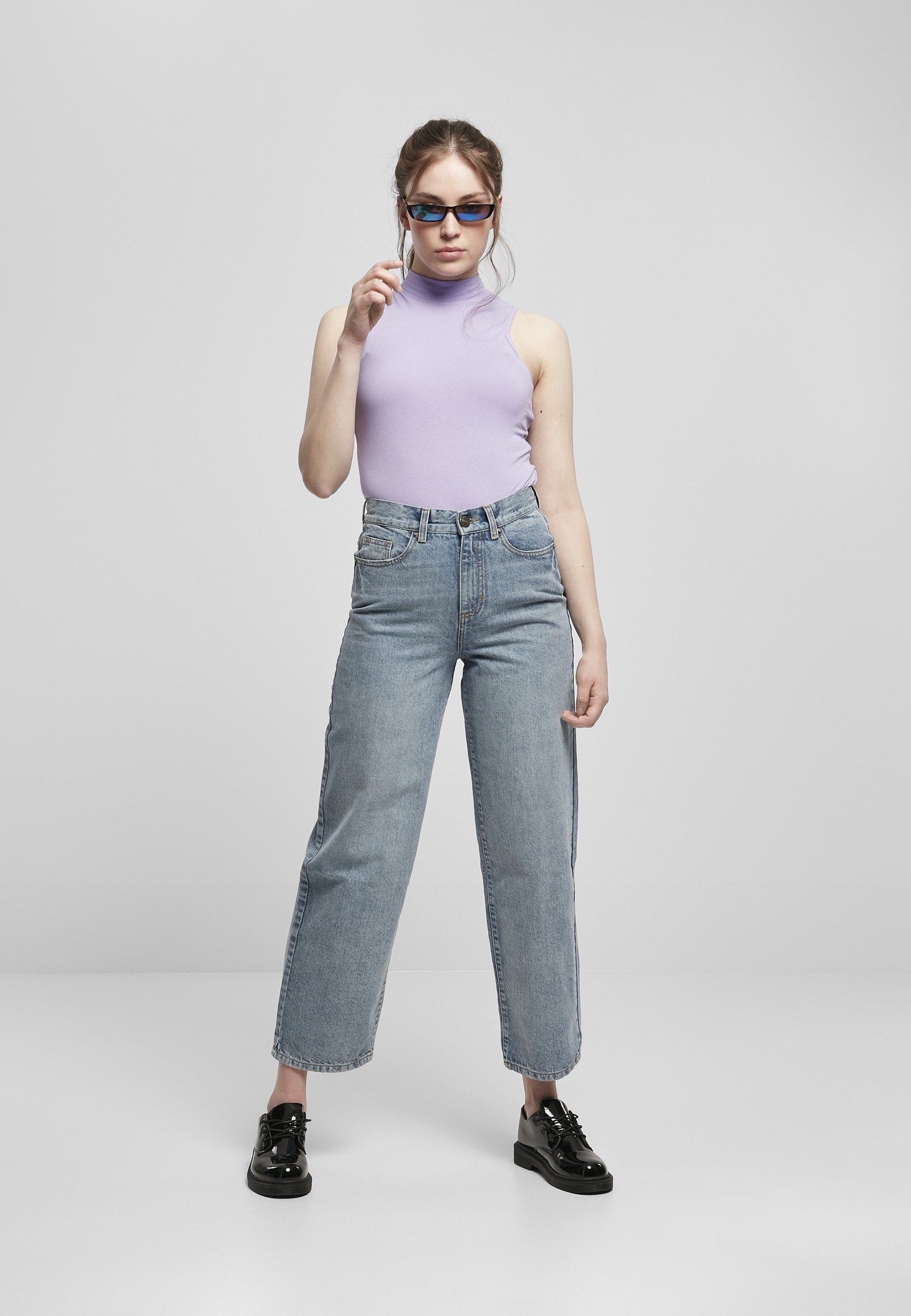Urban Classics Damen Ärmelloser Body Mit Rollkragen - Slim Fit Aus Stretch-Jersey (Baumwolle/Elasthan)