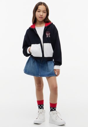 Tommy Hilfiger, Jupe plissée - denim dark vintage