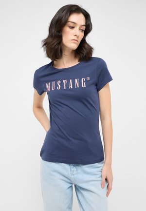 LOA SLIM FIT - T-Shirt print - blau