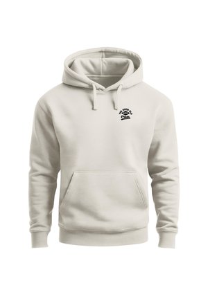 Neverless, HERREN HOODIE BACKPRINT - SURF DOG DESIGN - KAPUZENSWEATSHIRT - Hoodie - urban grey