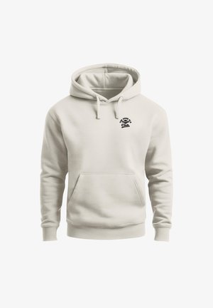 Neverless, HERREN HOODIE BACKPRINT - SURF DOG DESIGN - KAPUZENSWEATSHIRT - Hoodie - urban grey
