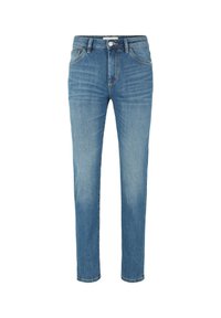 Unselected, tinted blue denim