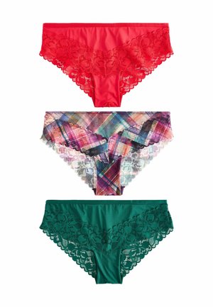 3 PACK - Alushousut - red green