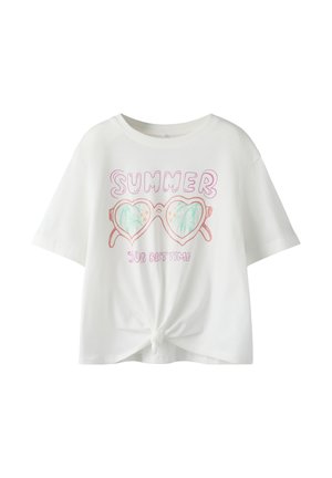 Name it, NKFFREYA SS SH NREG TOP PS - Camiseta estampada - cloud dancer