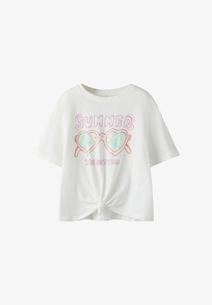 Name it, NKFFREYA SS SH NREG TOP PS - Camiseta estampada - cloud dancer