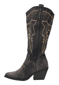 Bottes de cowboy / motard - schwarz