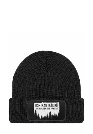 MIT SPRUCH ICH MAG BÄUME AUFDRUCK - Beanie - schwarz