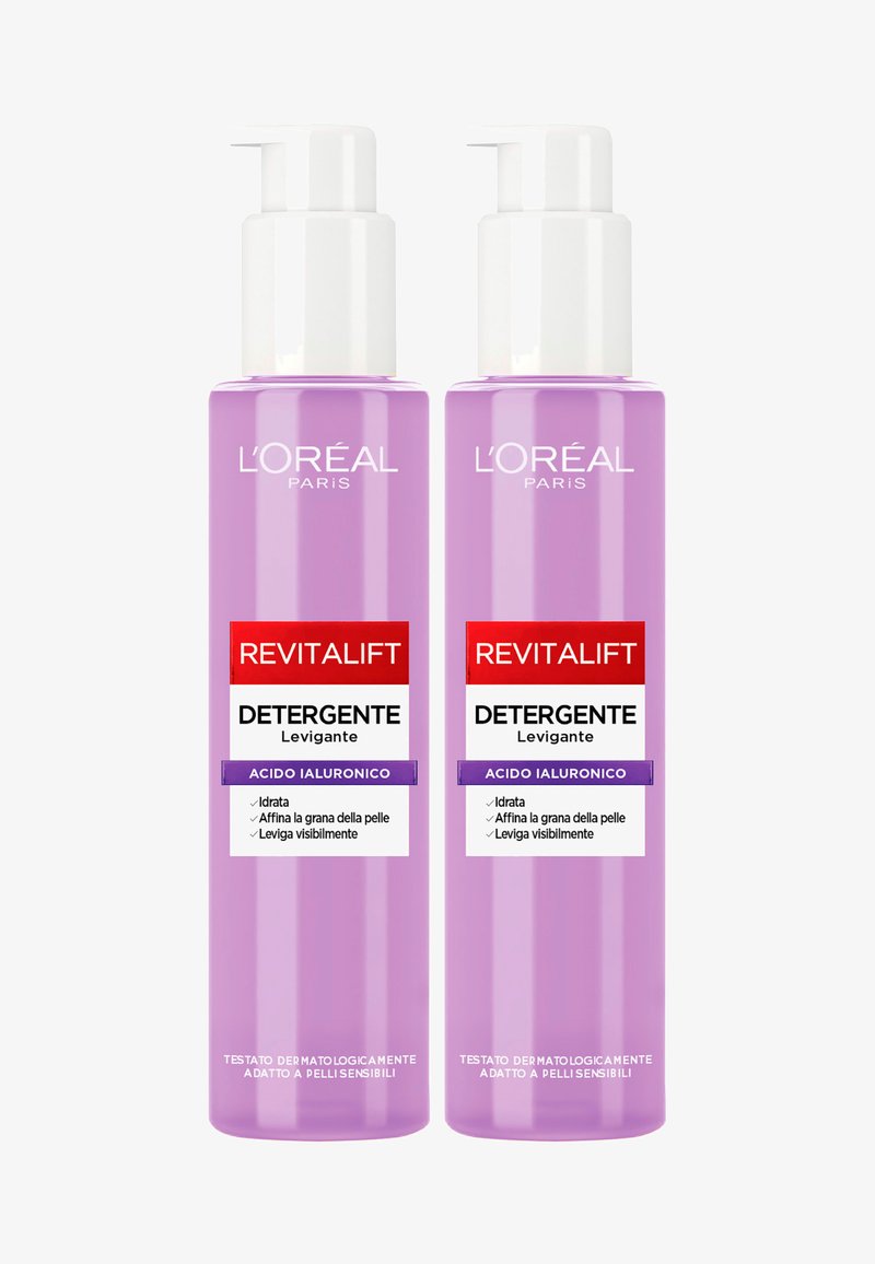 L'Oréal Paris - L'ORÉAL PARIS REVITALIFT FILLER DETERGENTE LEVIGANTE CON ACIDO- 2 PACK - Gel detergente - trasparente, Ingrandire