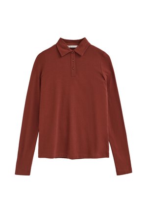 Polo Club, POLOSHIRT WOMAN ISELA POLO LONG SLEEVE REGULAR FIT - Polo - terracotta