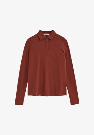 Polo Club, POLOSHIRT WOMAN ISELA POLO LONG SLEEVE REGULAR FIT - Polo - terracotta