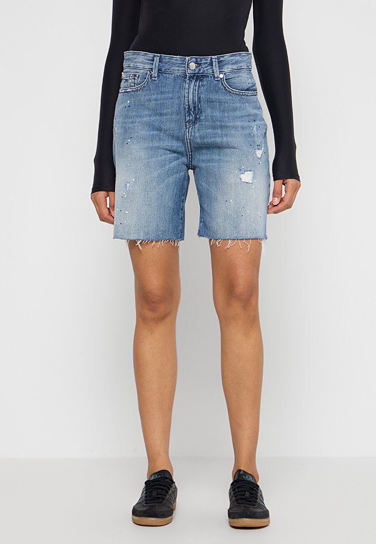 Denham Jeansshort lichtblauw
