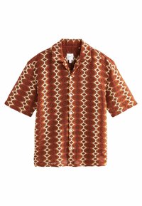 STRIPE SHORT SLEEVE - Hemd - rust orange