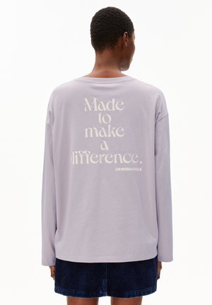 FIETAA SMILE - Long sleeved top - ice grape