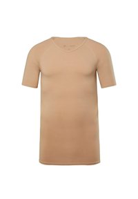 KOMPRESSIONS SHIRT KURZARM - Tílko - beige