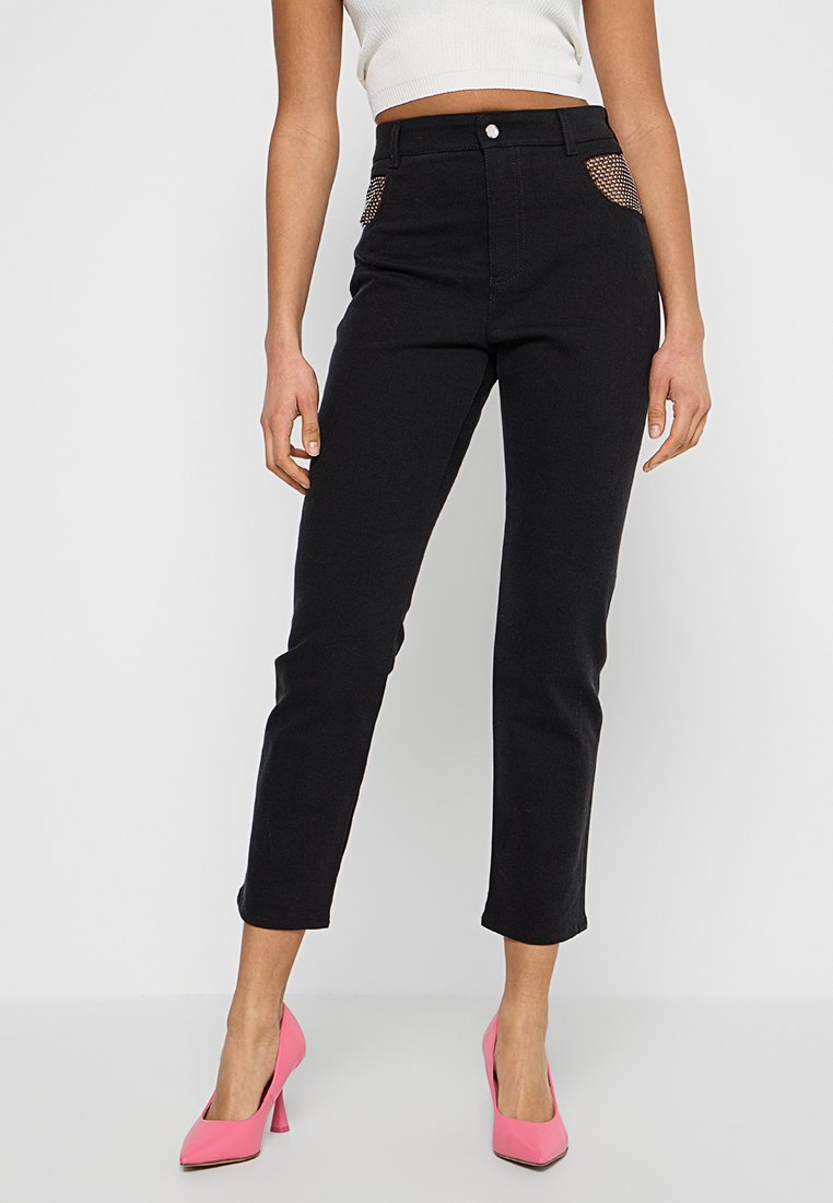 CHIARA FERRAGNI Straight leg jeans zwart CHIARA FERRAGNI Straight leg jeans zwart