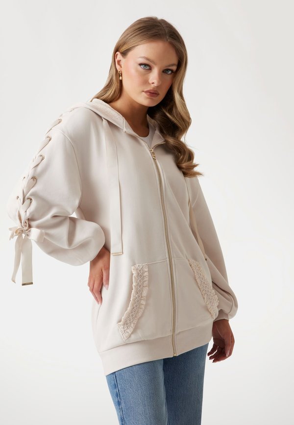 HOODIE - Sweatjacke - weiß