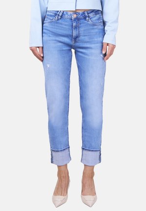 LEA - FRESH - Straight leg jeans - resh blue destroy