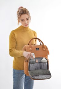 Mimmti DIAPERBAG BACKPACK MIMMTI | BABY BAG | NURSING BAG - Tasker - cognac